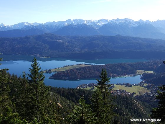 Blick zurück auf den Walchensee